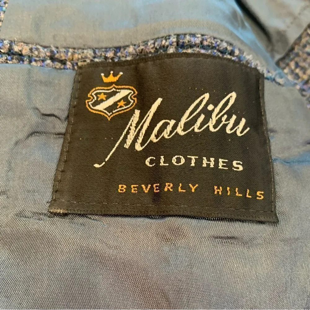 Malibu Clothes Beverly Hills Vintage Sports Coat Size 44R